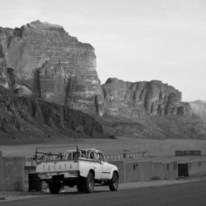 Wadi Rum, zátiší s autem