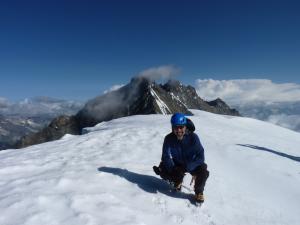 v pozadí Täschorn, Dom a Lenzspitze