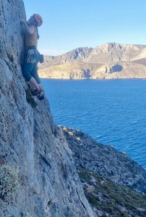 Baru vytáhla první 5c+ 