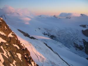 ... a směrem ke Glockner bivak