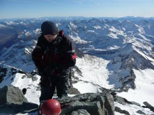 Gobo na vrcholu Grossglockner