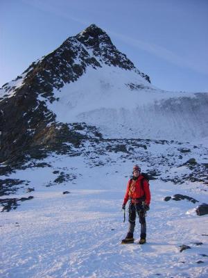 Mamánek na sestupu z Grossglockner