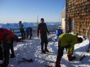 Ráno na Erzherzog Johann Hütte