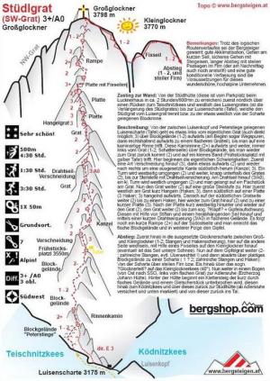 Topo Grossglockner Studlgrat
