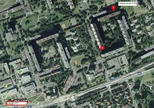 Mapka Ládví->Chabařovická 1321